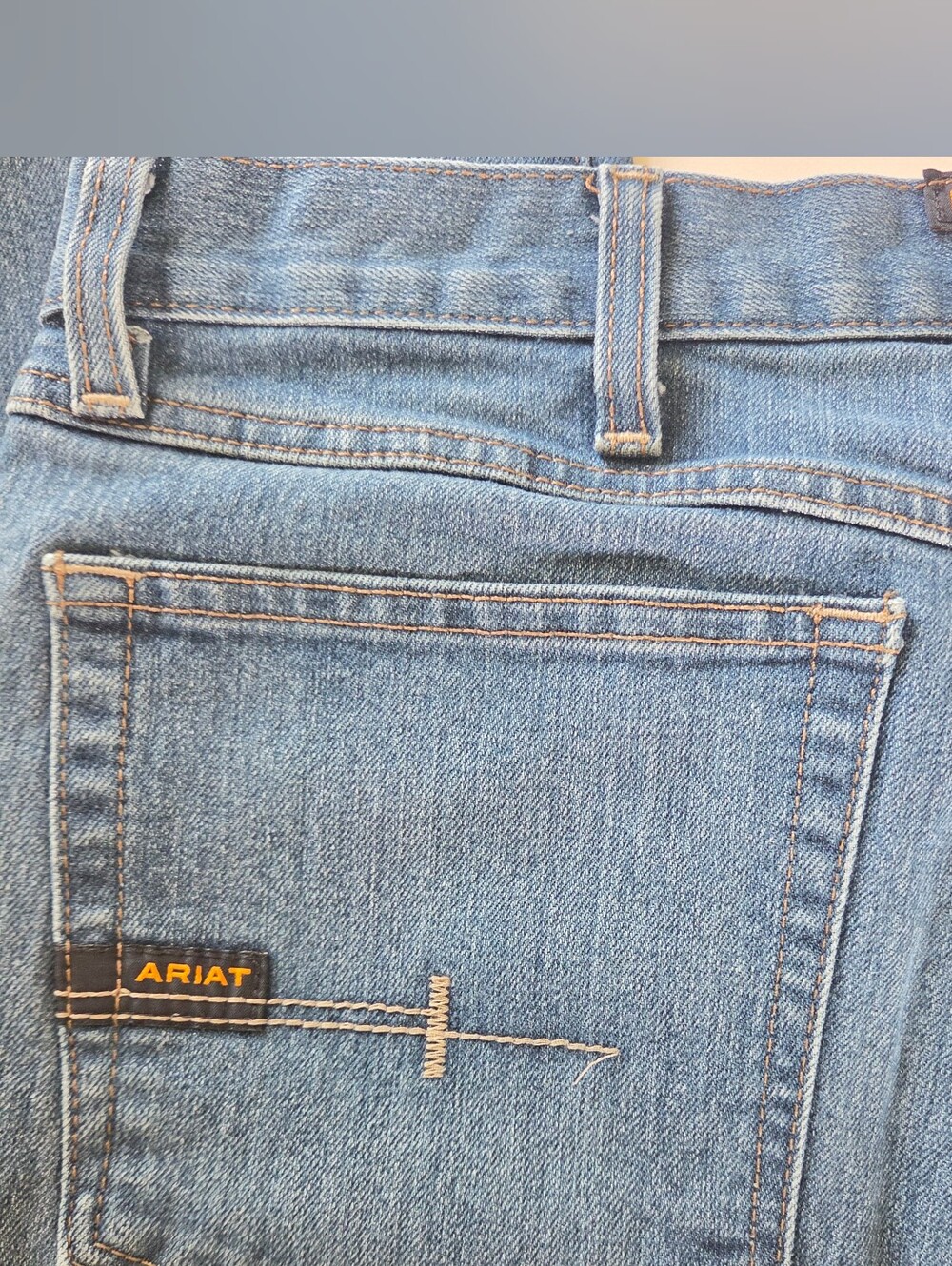Ariat Men Rebar M4 Jeans Western Workwear 34x32 Carbine Relaxed Boot DuraStretch